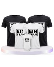 Ein Team Familienset T-Shirts mit Babybody | Paarpulli
