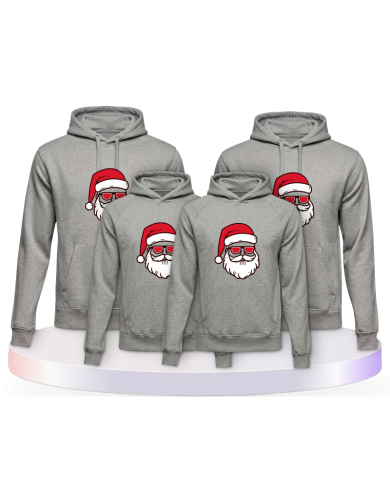 Weihnachtsmann Cool Weihnachten Familienset Hoodies | Paarpulli