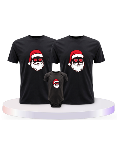 Weihnachtsmann Cool Christmas mit Baby Body Familien | Paarpulli