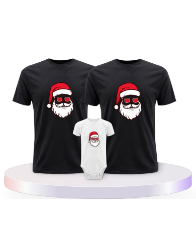 Weihnachtsmann Cool Christmas mit Baby Body Familien | Paarpulli