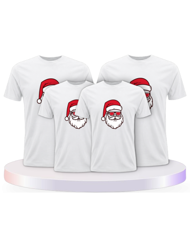 Weihnachtsmann Cool Weihnachten Familienset T-Shirts | Paarpulli