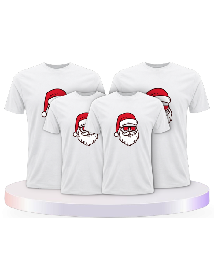 Weihnachtsmann Cool Weihnachten Familienset T-Shirts | Paarpulli