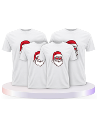 Weihnachtsmann Cool Weihnachten Familienset T-Shirts | Paarpulli