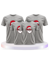 Weihnachtsmann Cool Weihnachten Familienset T-Shirts | Paarpulli