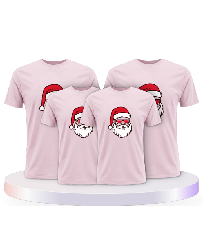 Weihnachtsmann Cool Weihnachten Familienset T-Shirts | Paarpulli
