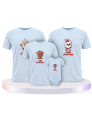 Weihnachten süße Tiere Mit Wunschname + Familien T-Shirts | Paarpulli