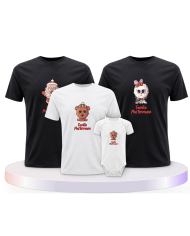 Weihnachten süße Tiere Mit Wunschname + Familien T-Shirts | Paarpulli