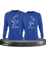 Her Beast His Beauty Partnerlook Set in blau