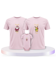 Weihnachten Familie mit Wunschname personalisiert Baby | Paarpulli