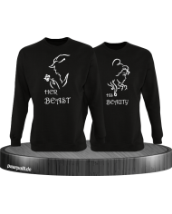 Her Beast His Beauty Partnerlook Set in schwarz