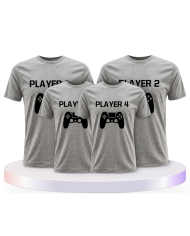Player mit Controller als Familienset T-Shirts | Paarpulli