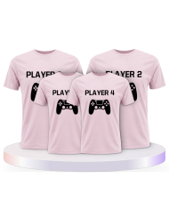 Player mit Controller als Familienset T-Shirts | Paarpulli