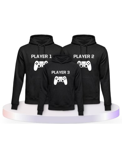 Player mit Controller Partner Outfit für die Familie | Paarpulli