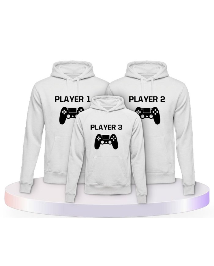 Player mit Controller Partner Outfit für die Familie | Paarpulli
