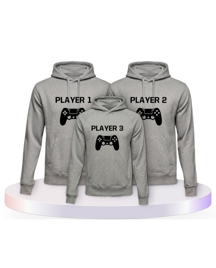Player mit Controller Partner Outfit für die Familie | Paarpulli