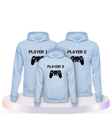 Player mit Controller Partner Outfit für die Familie | Paarpulli