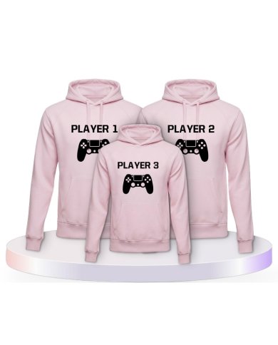 Player mit Controller Partner Outfit für die Familie | Paarpulli