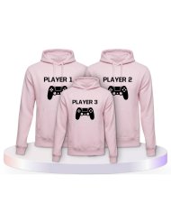 Player mit Controller Partner Outfit für die Familie | Paarpulli