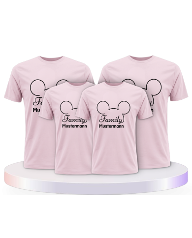 Family Comic Design mit Wunschname Couple T-Shirts kaufen | Paarpulli