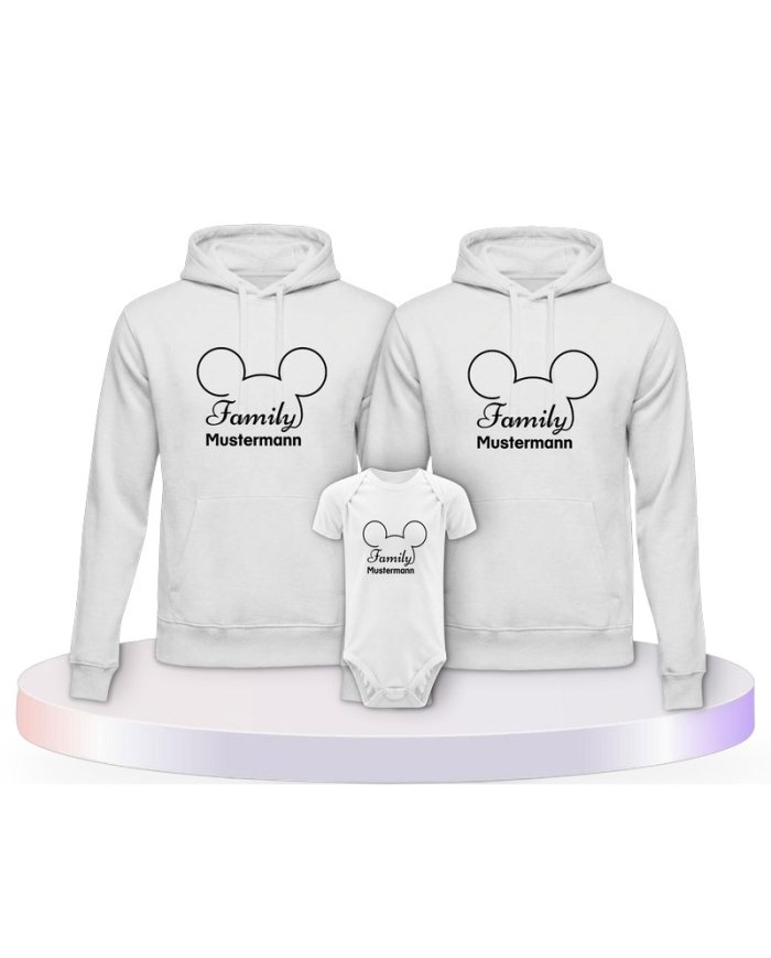 Familienlook Hoodies mit Family Comic Design | Paarpulli