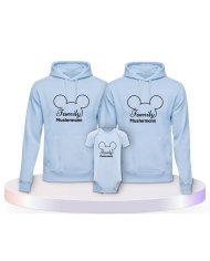 Familienlook Hoodies mit Family Comic Design | Paarpulli