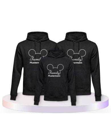 Family Comic Design Familienset Hoodies | Paarpulli