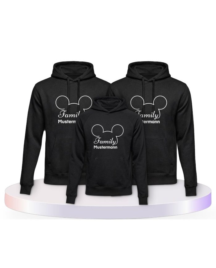 Family Comic Design Familienset Hoodies | Paarpulli