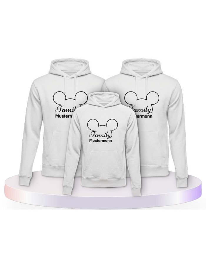 Family Comic Design Familienset Hoodies | Paarpulli