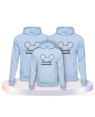 Family Comic Design Familienset Hoodies | Paarpulli