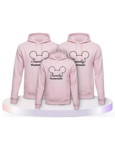 Family Comic Design Familienset Hoodies | Paarpulli