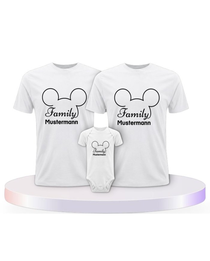 Familienlook T-Shirts mit Family Comic Design | Paarpulli
