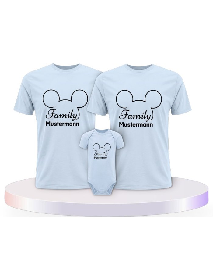 Familienlook T-Shirts mit Family Comic Design | Paarpulli