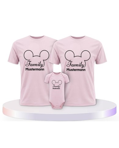 Familienlook T-Shirts mit Family Comic Design | Paarpulli