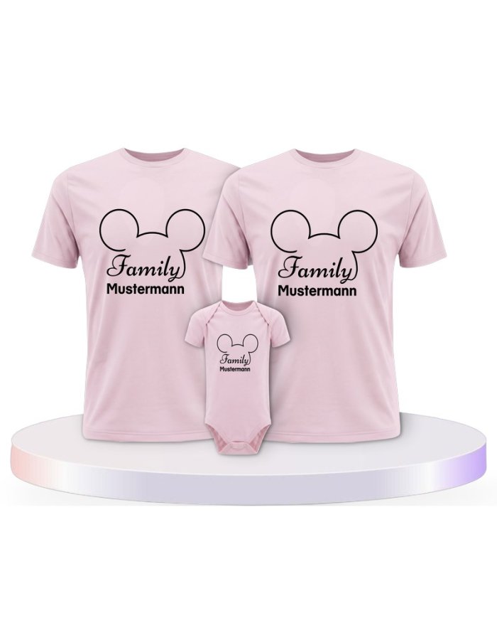 Familienlook T-Shirts mit Family Comic Design | Paarpulli