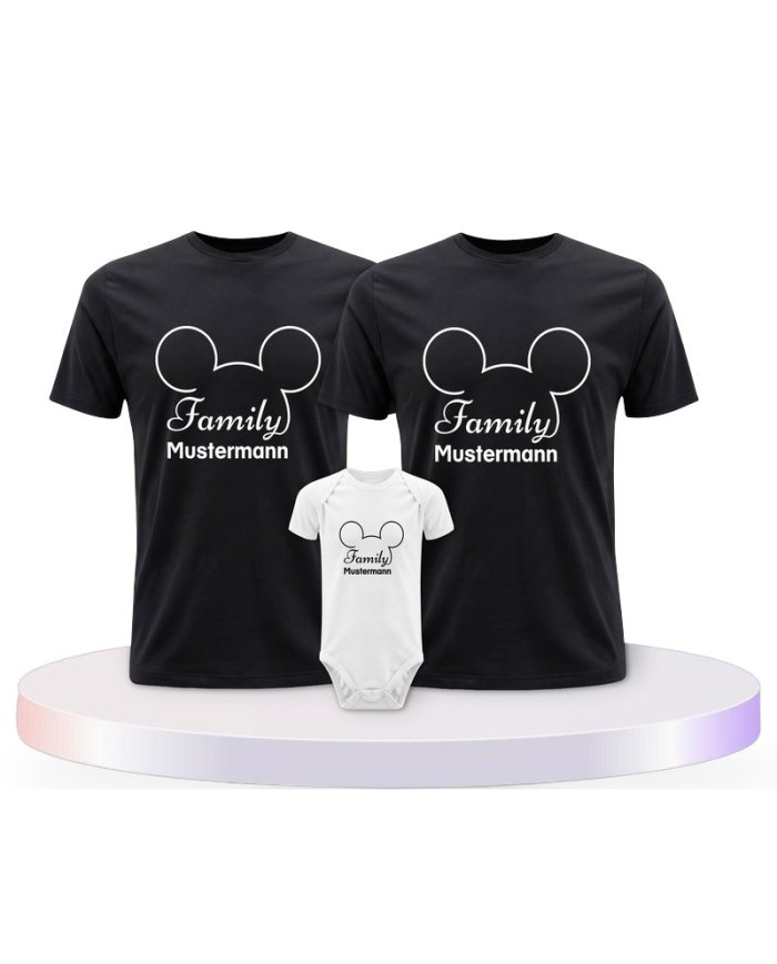 Familienlook T-Shirts mit Family Comic Design | Paarpulli