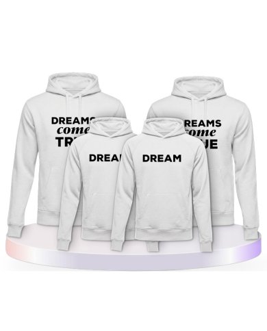 Familienlook Hoodies mit Dreams Come True | Paarpulli