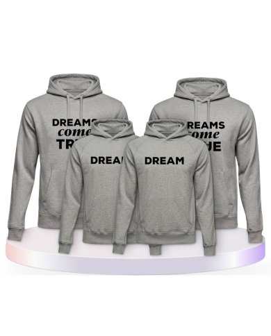 Familienlook Hoodies mit Dreams Come True | Paarpulli