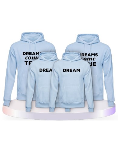 Familienlook Hoodies mit Dreams Come True | Paarpulli