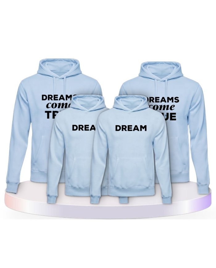Familienlook Hoodies mit Dreams Come True | Paarpulli