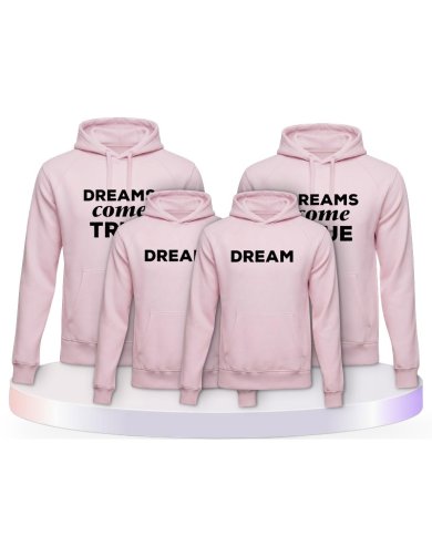 Familienlook Hoodies mit Dreams Come True | Paarpulli