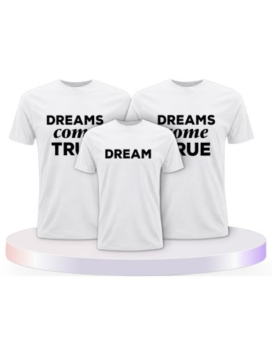 Familienlook T-Shirts mit Dreams Come True | Paarpulli
