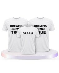Familienlook T-Shirts mit Dreams Come True | Paarpulli