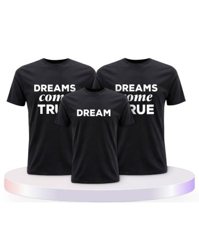 Familienlook T-Shirts mit Dreams Come True | Paarpulli