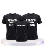 Familienlook T-Shirts mit Dreams Come True | Paarpulli