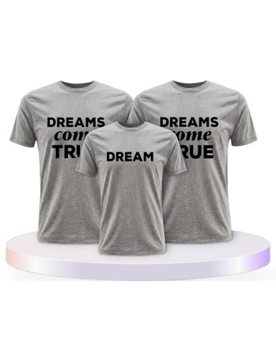 Familienlook T-Shirts mit Dreams Come True | Paarpulli