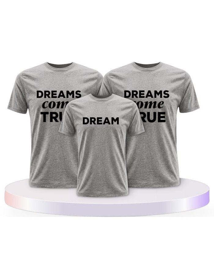Familienlook T-Shirts mit Dreams Come True | Paarpulli