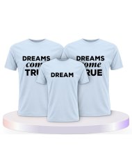 Familienlook T-Shirts mit Dreams Come True | Paarpulli