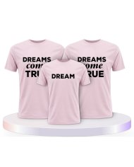 Familienlook T-Shirts mit Dreams Come True | Paarpulli