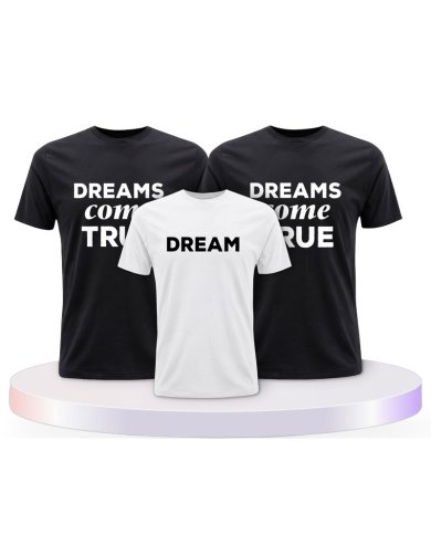 Familienlook T-Shirts mit Dreams Come True | Paarpulli
