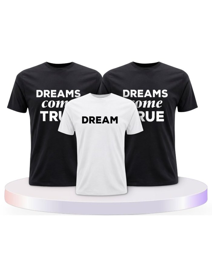 Familienlook T-Shirts mit Dreams Come True | Paarpulli